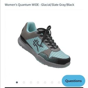 Kuru Quantum Walking shoes Womens wide Glacial blue/Gray/Black 201305E120